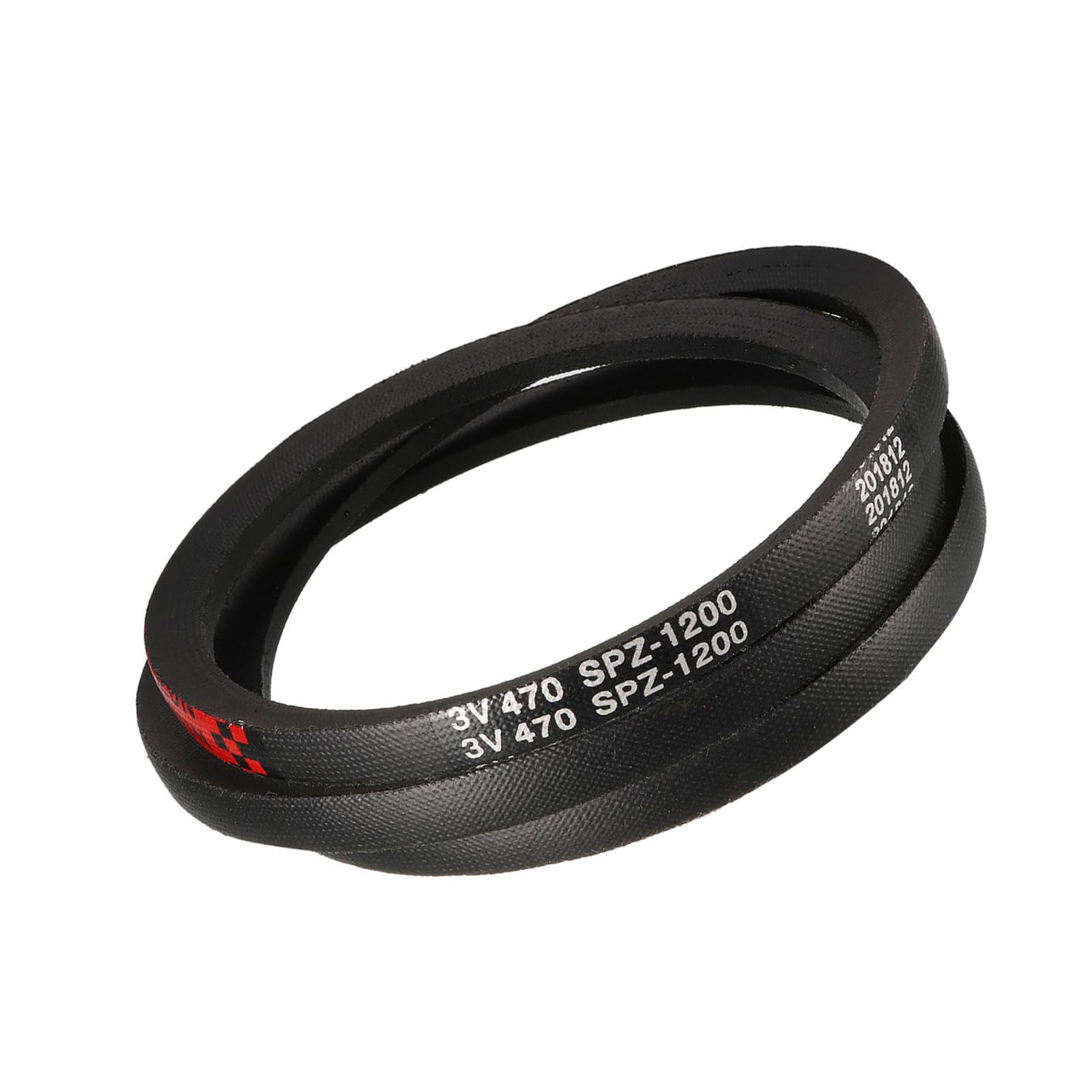 SPZ-1200 V-Belts - [1200 mm Pitch Length x 10mm Width x 11mm Thickness] Rubber Drive Belt for Power Transmission Use, Black