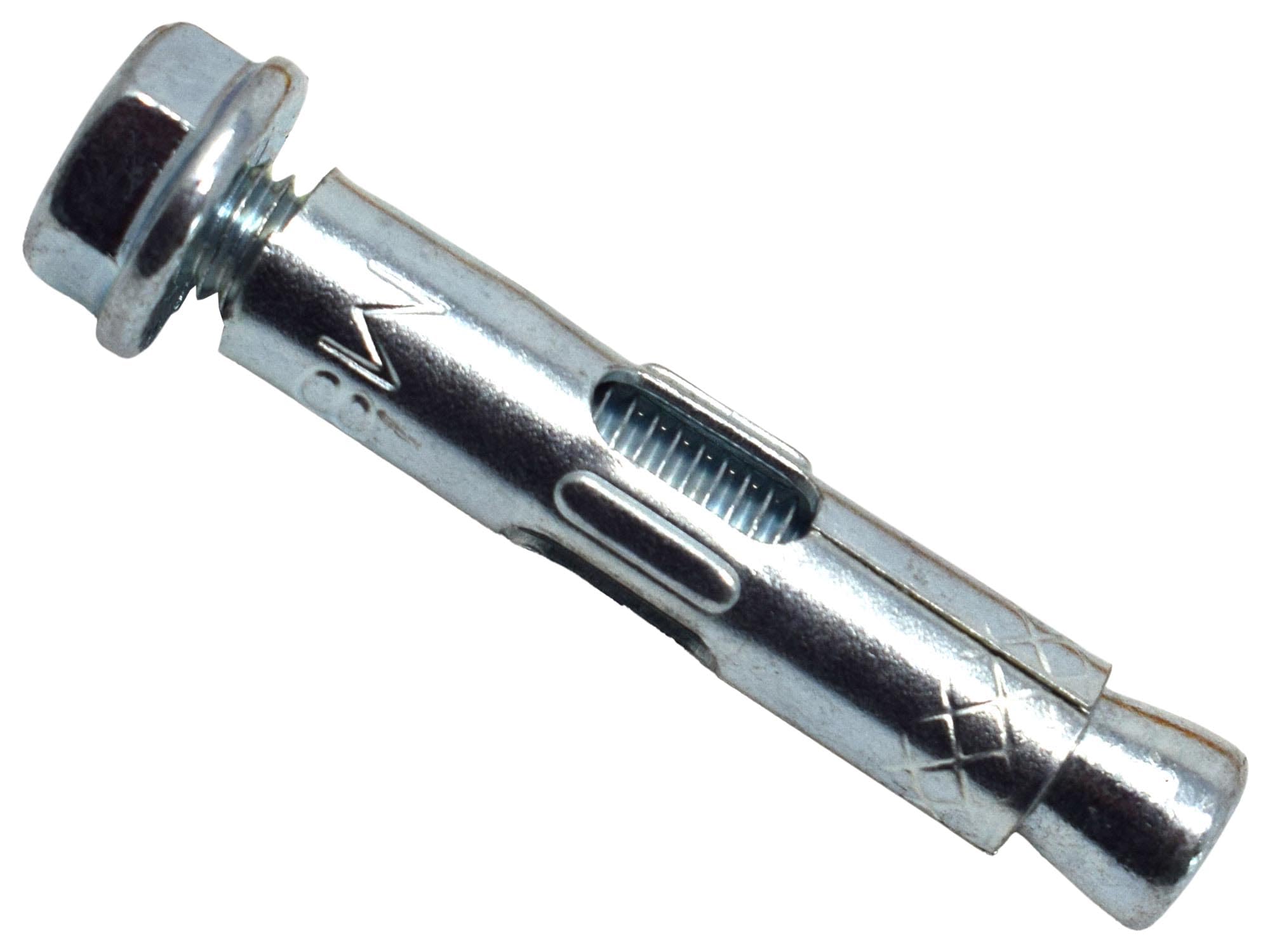 MASONMATE MAMSAM840 Hex Nut Sleeve Anchor M8 x 40mm (100) Bolts, Silver