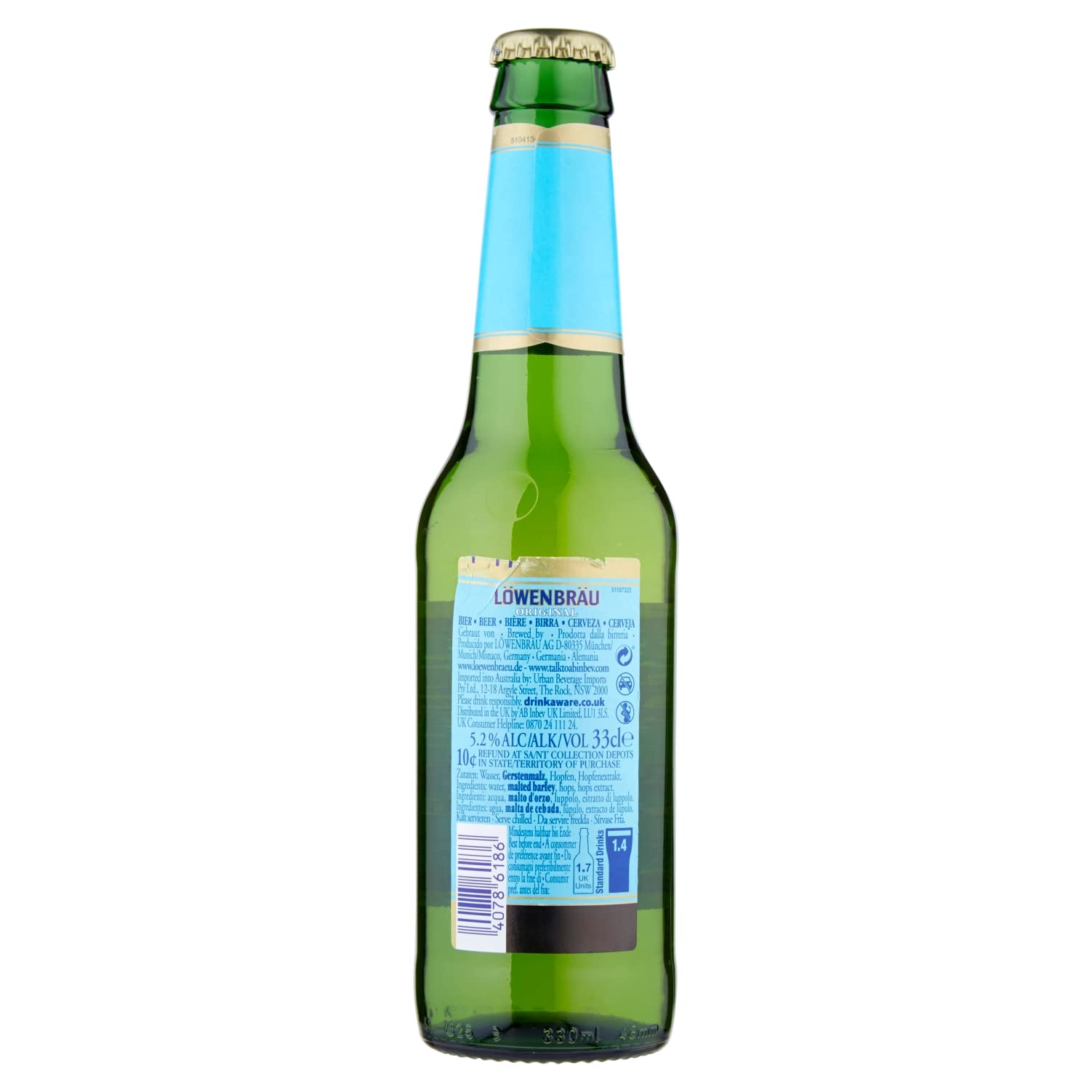 Lowenbrau Original Birra, Bottiglia - Pacco da 24 x 330 ml