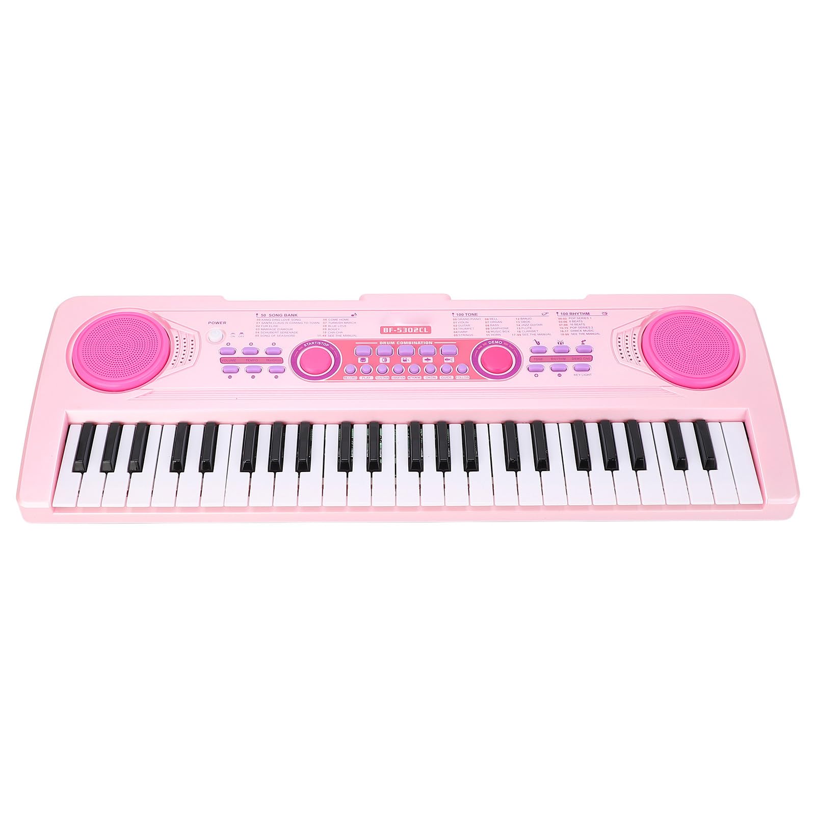 49 Keys Keys Klawiatura Piano 100 Rhythms Tones Dzieci Przenośne cyfrowe instrumenty edukacyjne fortepianu dla dziewcząt chłopcy z mikrofonem