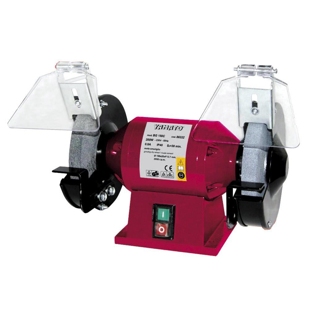 Yamato Smerigliatrice Da Banco Mola Doppia 150 Mm 150 W, Cranberry