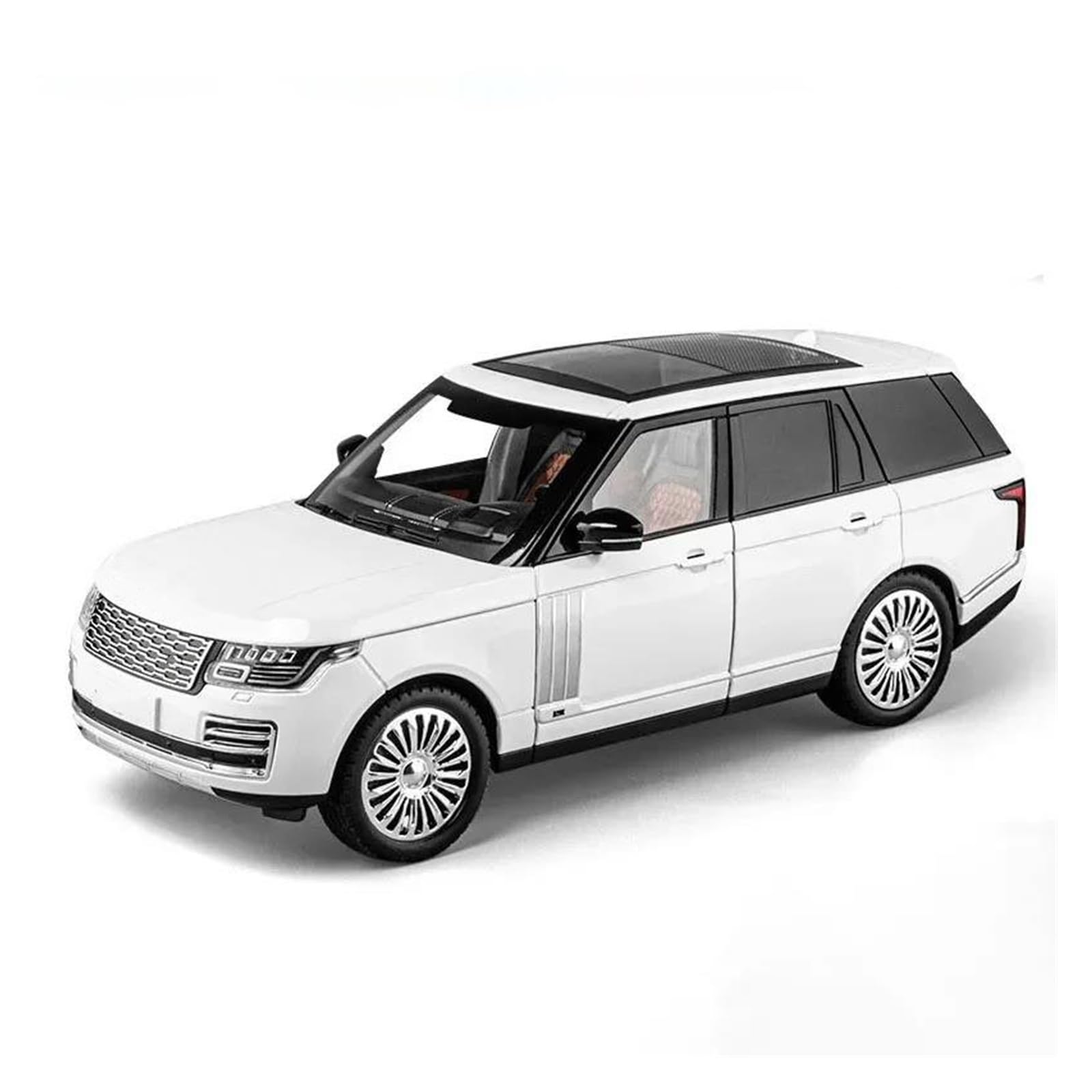 AUDSNI Die-Cast Diecast Car Model 1:18 For Land Rover For Range Rover 50th Anniversary Alloy Diecasts Model Vehicles Ornaments(White)