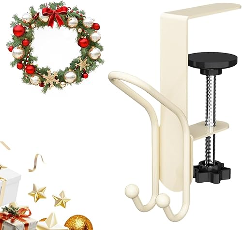 Miniatura 9 de Perchero de Chimenea para Medias y Guirnalda, 2025 Actualizado 2 en 1 Percheros Dobles para Guirnalda para Repisa, Soportes Ajustables para Coronas