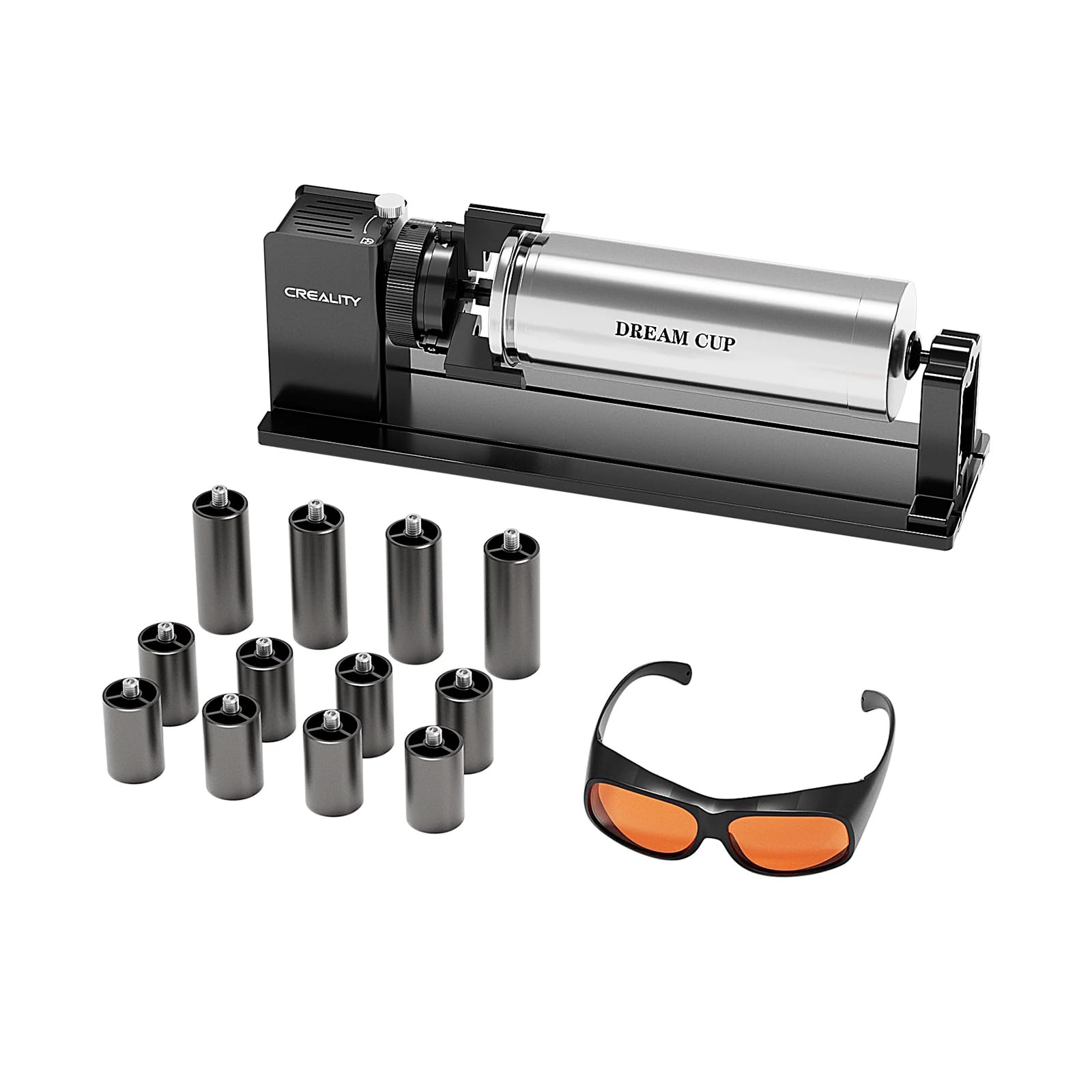 Creality Rotary Roller Pro Upgrade Kit for Falcon A1 Engraver, with Glasses and Risers