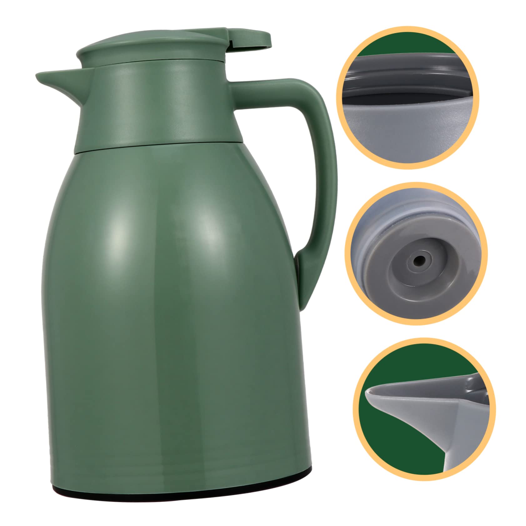 PRETYZOOM 2 Frascos Térmicos Con Aislamiento Vacío Garrafas De Vacío Café Aislado Té Eléctrico Hervidor Térmico Jarra De Agua Caliente Tetera Hervidor De Agua Botella Térmica De