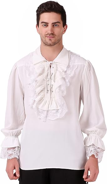 ThePirateDressing Pirate Gothic Renaissance Medieval Cosplay Costume Shirt