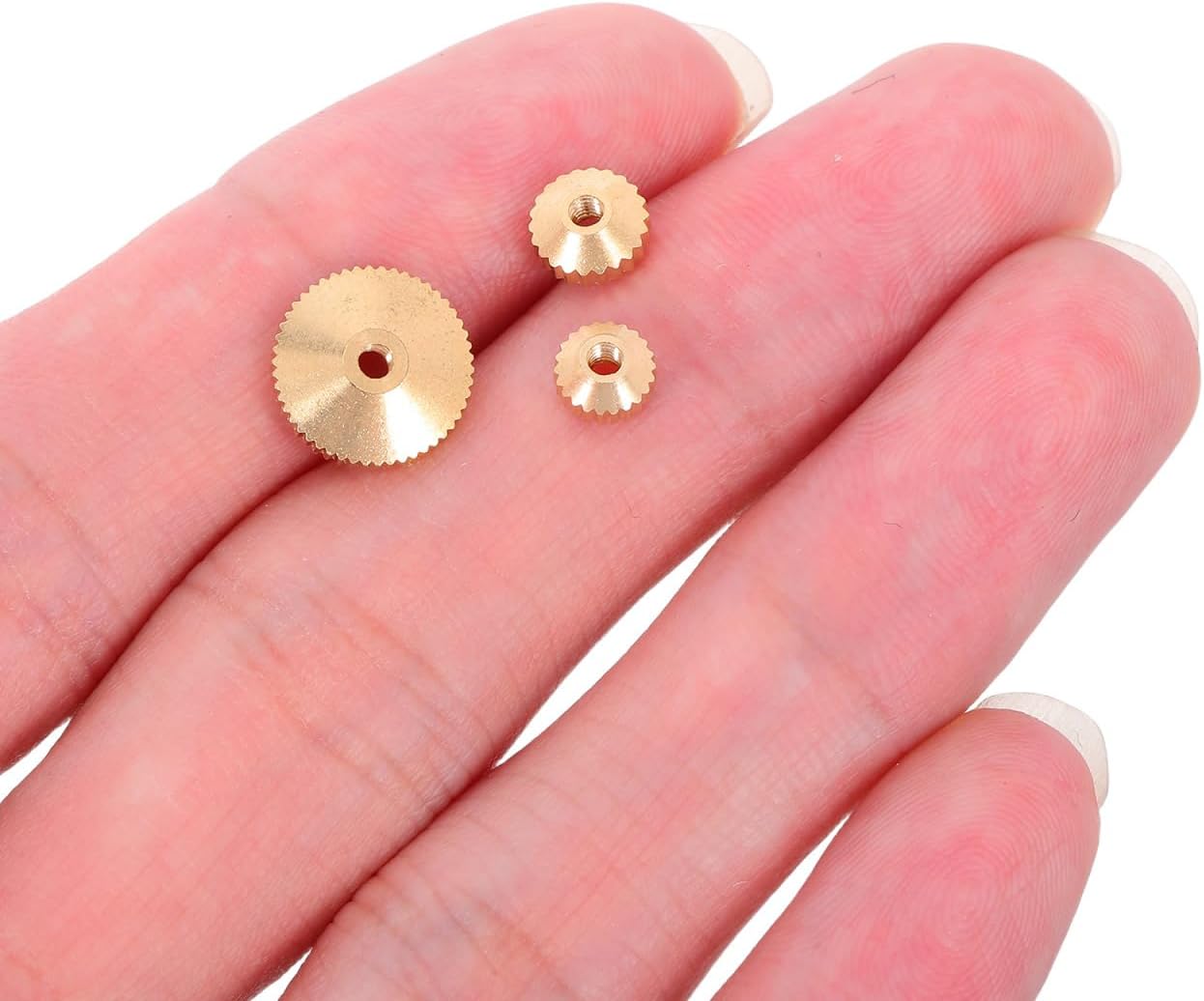 12 Piece Assortment of Hand Nuts Brass Parts Repair Components for Mechanical Movements of Grandfather Clocks Wall Clocks