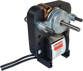Dayton 4M069 C-Frame Motor, Sleeve, Shaded Pole, 1 in. L, Degrees_Fahrenheit, to Volts, Amps, (