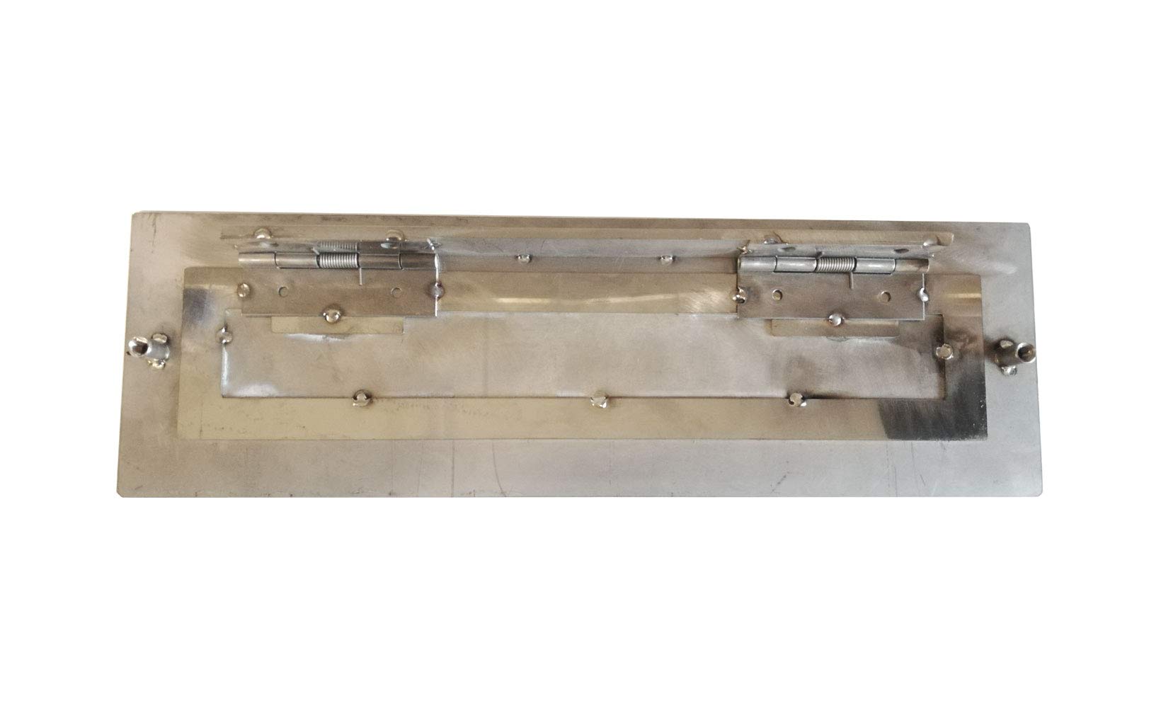 BUCA PER LETTERE BOCCHETTA FERITOIA IN ACCIAIO INOX SATINATO 240 - 290x90 MM