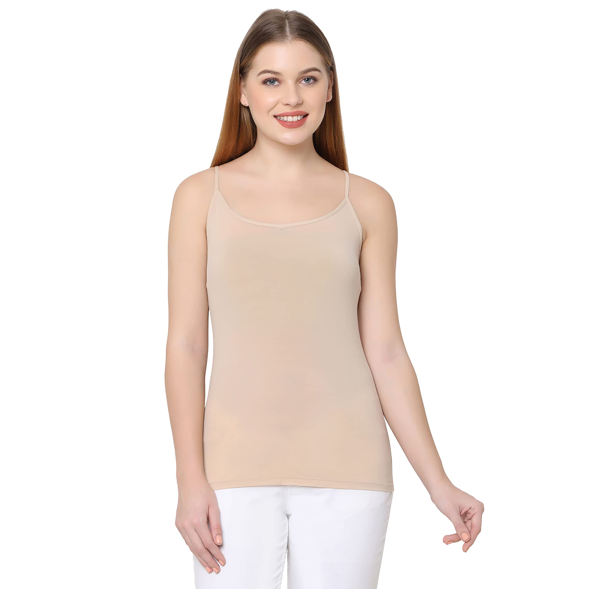 soie Women's Polyamide Spandex Camisole With Detachable Back Strap-picture-44