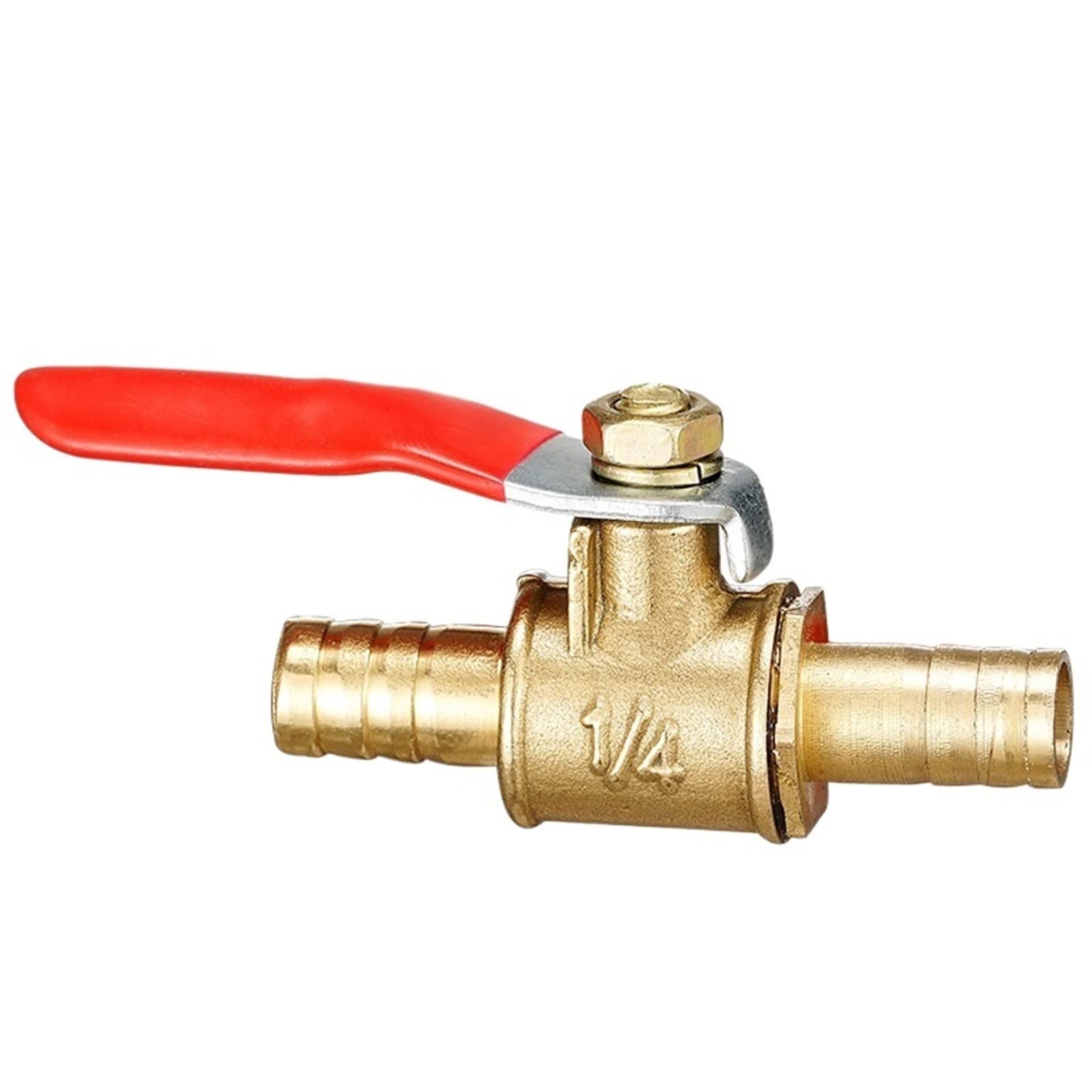 6mm-19mm 6-8 pneumatyczne złącze uchwyt węża Barb Inline mosiądz woda olej powietrze gaz przewód paliwowy odcinający zawór kulowy złączki rurowe 1 szt. (kolca 16 mm)