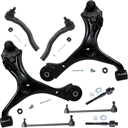 Miniatura 1085 de Detroit Axle - Kit de brazos de control de extremo delantero RWD para Dodge Ram 03-06 2500 3500, 2 brazos de control superior con rótula 2 varillas