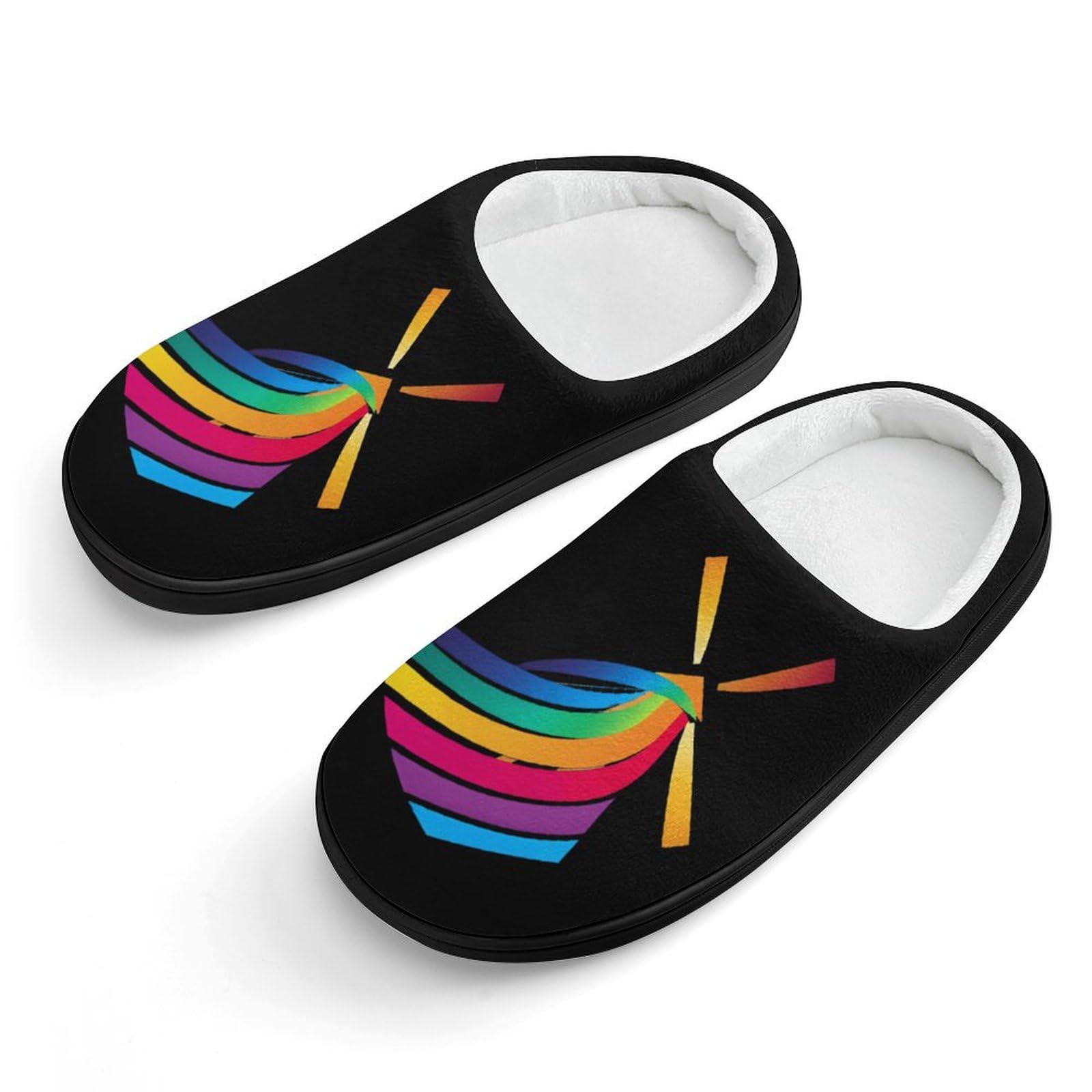 Winds of Change Rainbow Cute Cotton Slippers Anti-slip House Shoes Funny Slipper Indoor Outdoor