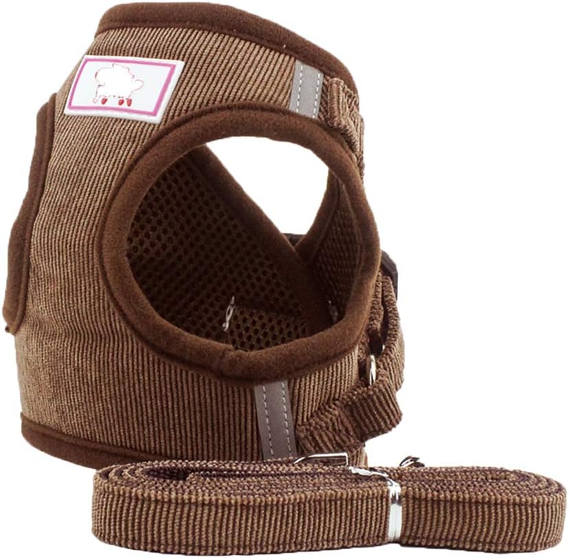 Flyproshop Dog Harness No-Pull Pet Harness Soft Cat Vest Harness Adjustable Outdoor Pet Vest Reflective Material for Dogs Easy Control Mesh Dogs Harness with Leash for Small Medium Large Dogs (L)