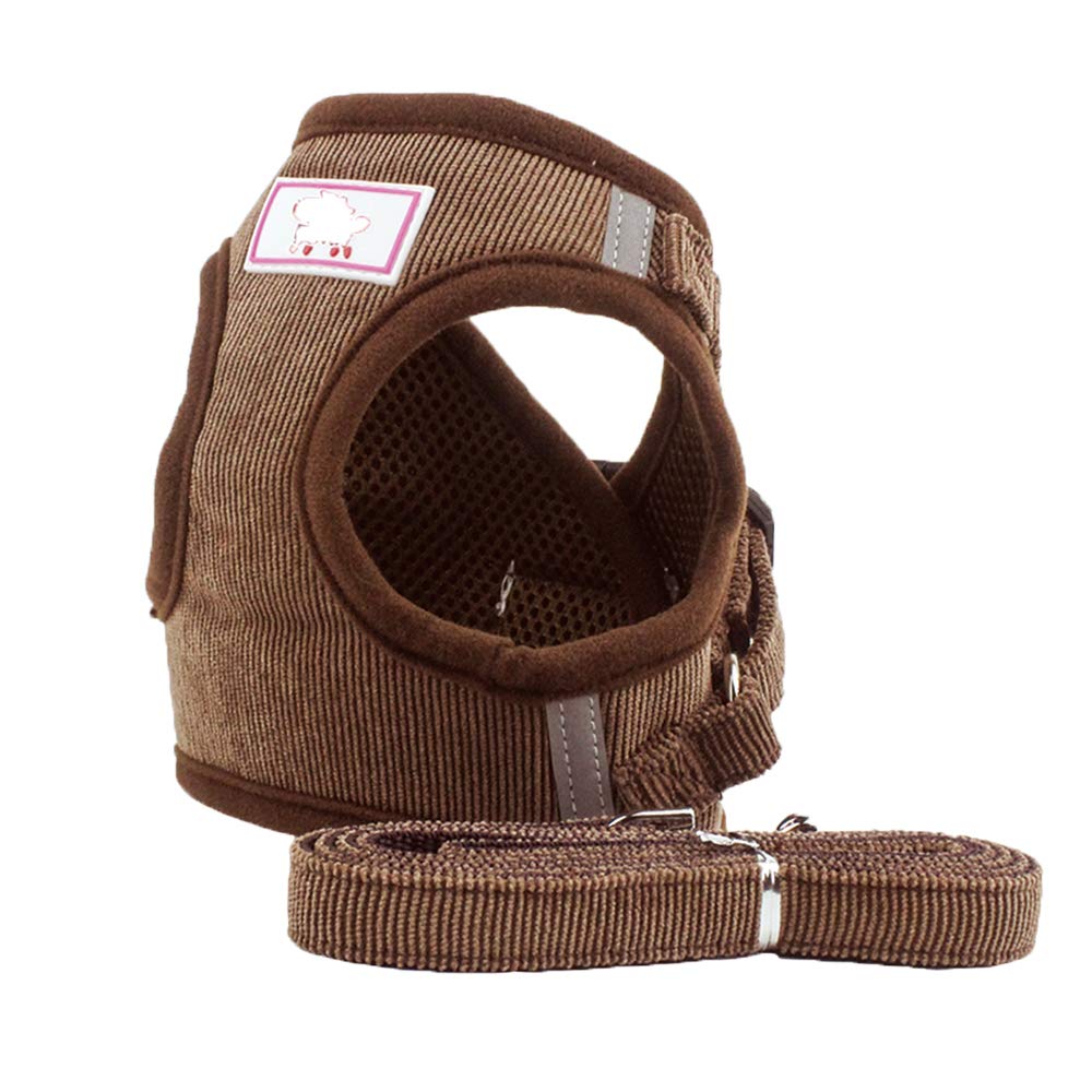 Flyproshop Dog Harness No-Pull Pet Harness Soft Cat Vest Harness Adjustable Outdoor Pet Vest Reflective Material for Dogs Easy Control Mesh Dogs Harness with Leash for Small Medium Large Dogs (L)