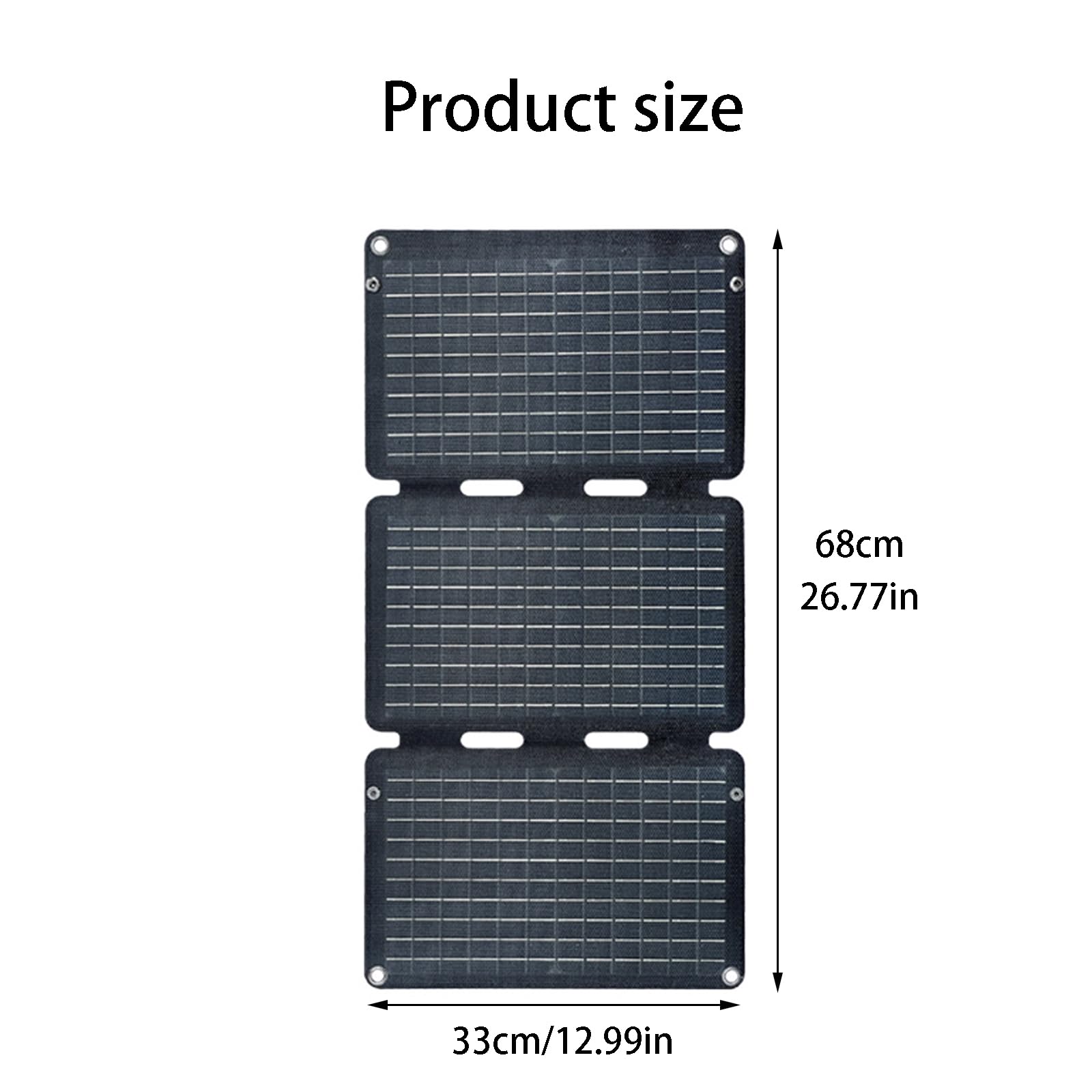 Paneles Solares, składany panel słoneczny, przenośny panel słoneczny, 30 W, 18 V, 42,6 x 33 cm, do wędrówek, wędkowania, podróży