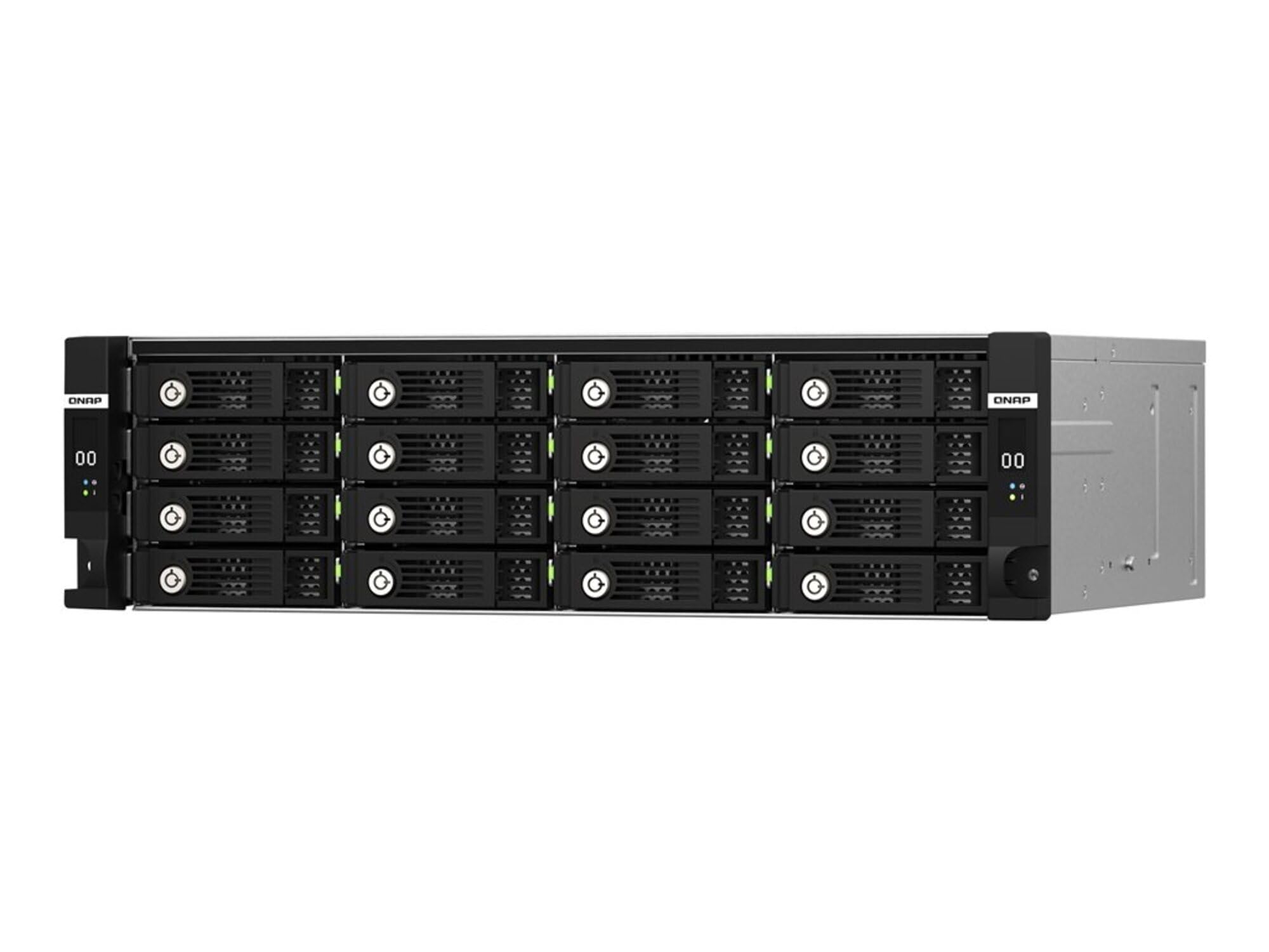 QNAP TL-R1620Sdc-US 16 Bay 3U rackmount Dual-Controller SAS 12Gb/s JBOD Expansion Enclosure (Diskless)