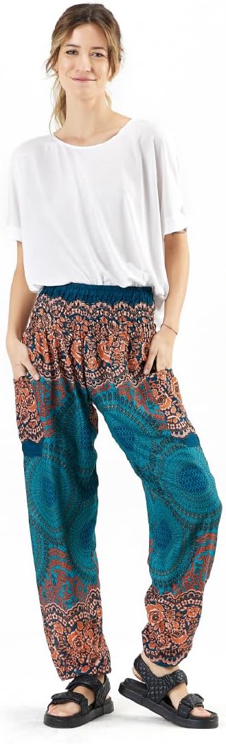 Happy Trunks Harem Pants - Flowy, Baggy Sweatpants for Women - Hippie Clothing
