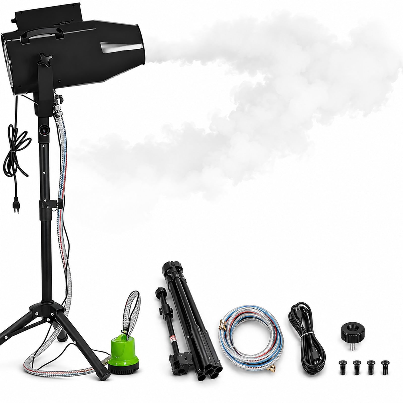SHUMIAO Foam Machine 1000W, Party Foam Maker with Tripod Stand, Water Pump Included, Fast 20S Foam Blast, 860 Sq.Ft Large Coverage for Outdoor Festivals, Summer Pool Parties, Live Events