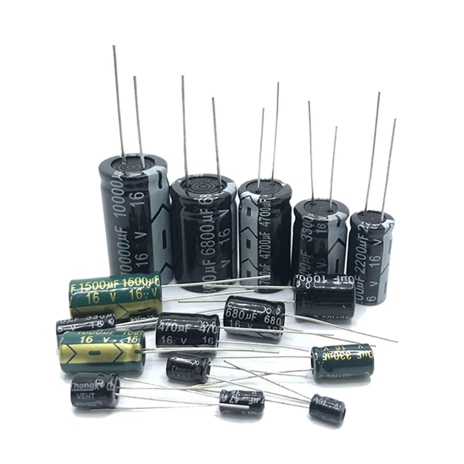 Condensatore Elettrolitico In Alluminio 22µF 16V Radiale 4x7mm – 5 Pezzi, MCMR16V226M4X7