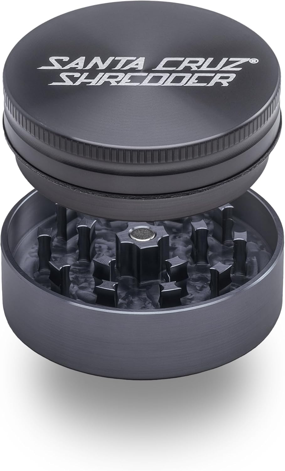 Santa Cruz Shredder Metal Spice Grinder with Textured Grip – 2-Piece 2.2" (Purple)