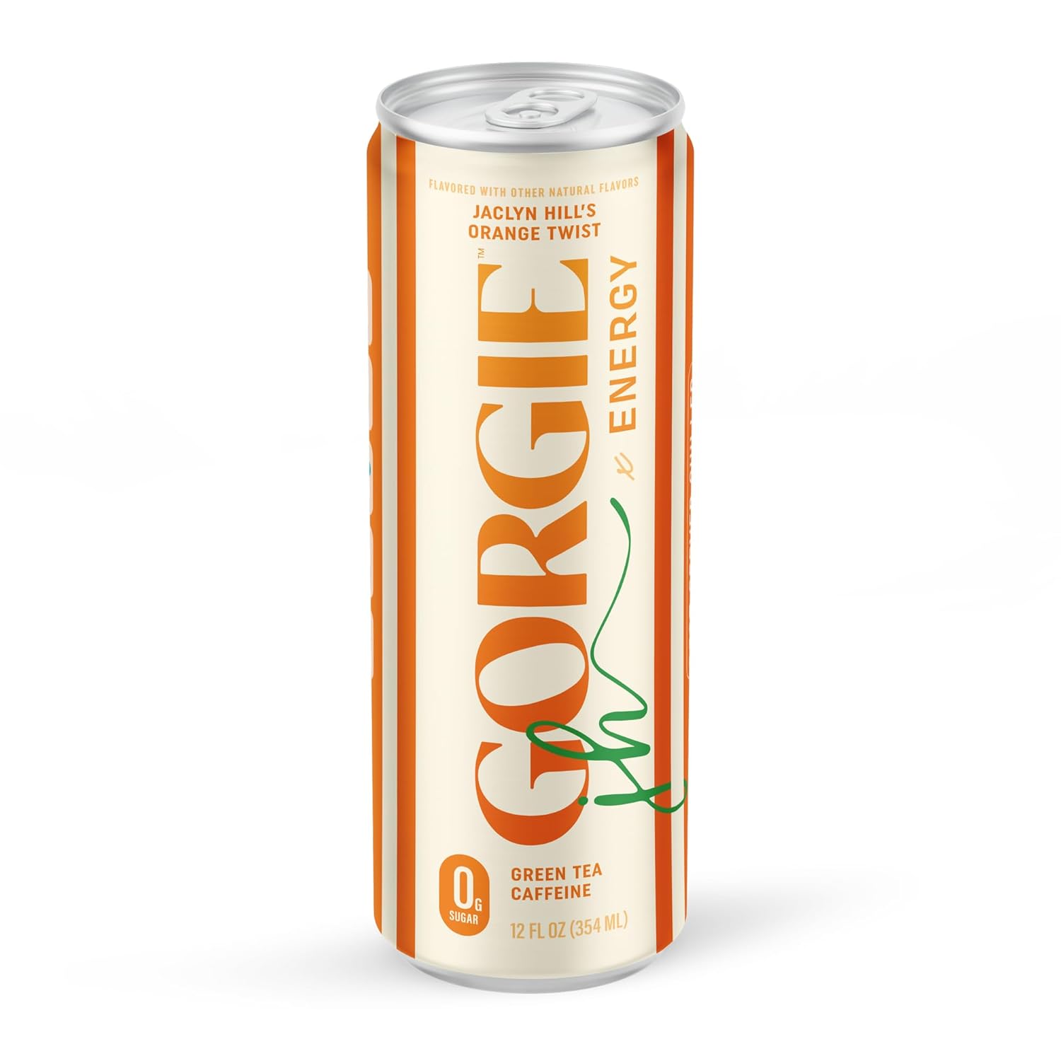 GORGIE Sugar Free Natural Energy Drinks, Jaclyn Hill Orange Twist (12 Pack) Healthy Sparkling Energy Drinks Natural Coffee Replacement with Green Tea Caffeine and Biotin, Vegan, Low Calorie - Image 8