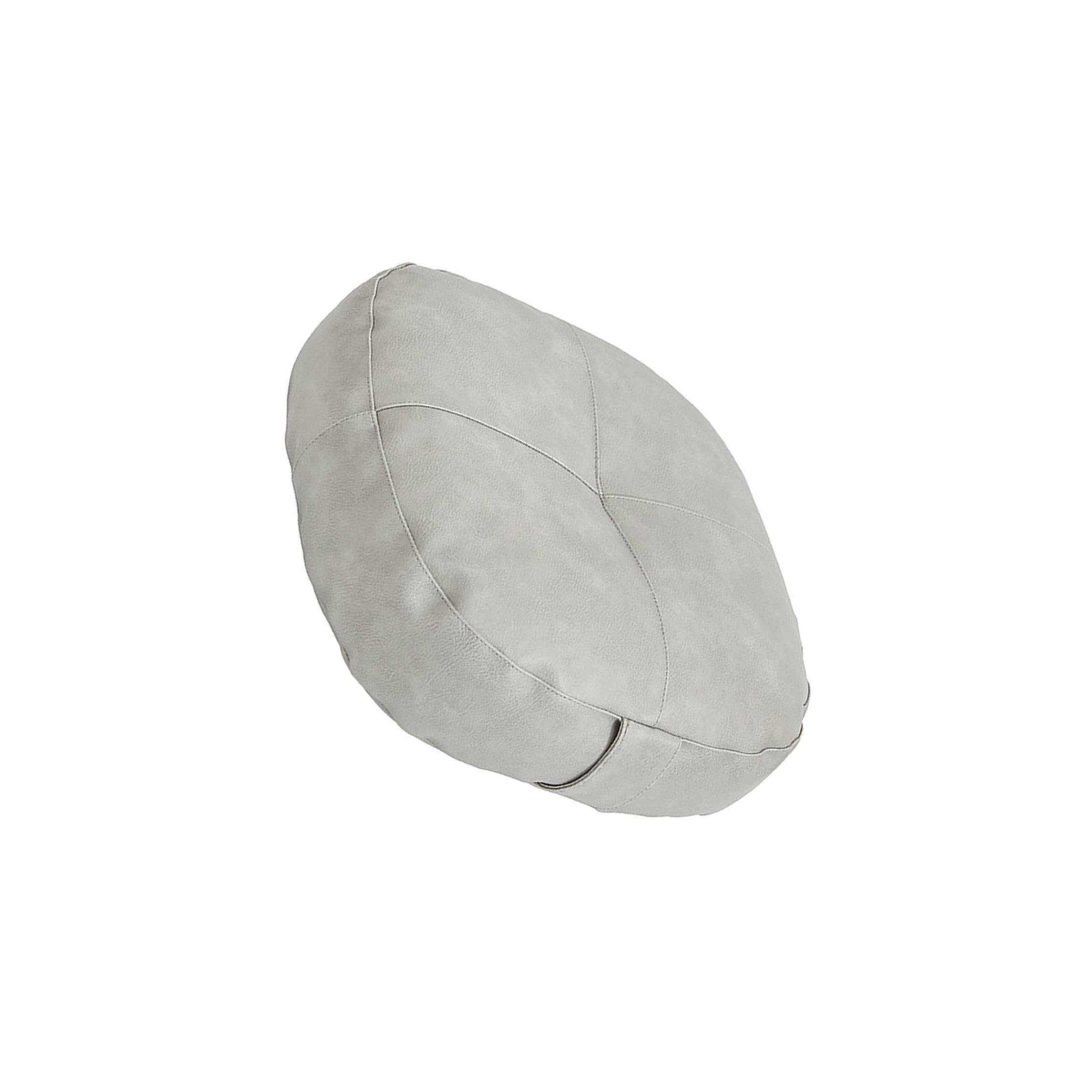 TWISAXC Floor Cushion Pad Decorative Pillow Yoga Sofa Round Floor Pillow Elevates Both Comfort And Aesthetic In Any Environment Meditation Cushion Seating Bedroom Office, Light Gray