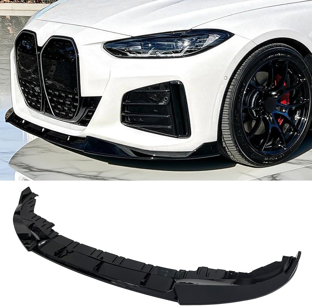 MAXDOM Car Front Lip Gloss Black Fits for 4 Series (G26 i4 2021-2025)