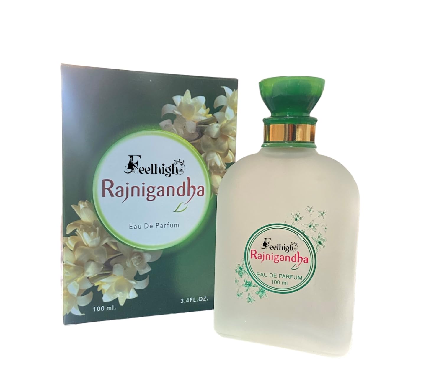 Feelhigh Luxury Products From Dubai - Lasting And Addictive Personal EDP Spray Fragrance - A Seductive, Signature Aroma - The Luxurious Scent (RAJANIGANDHA)
