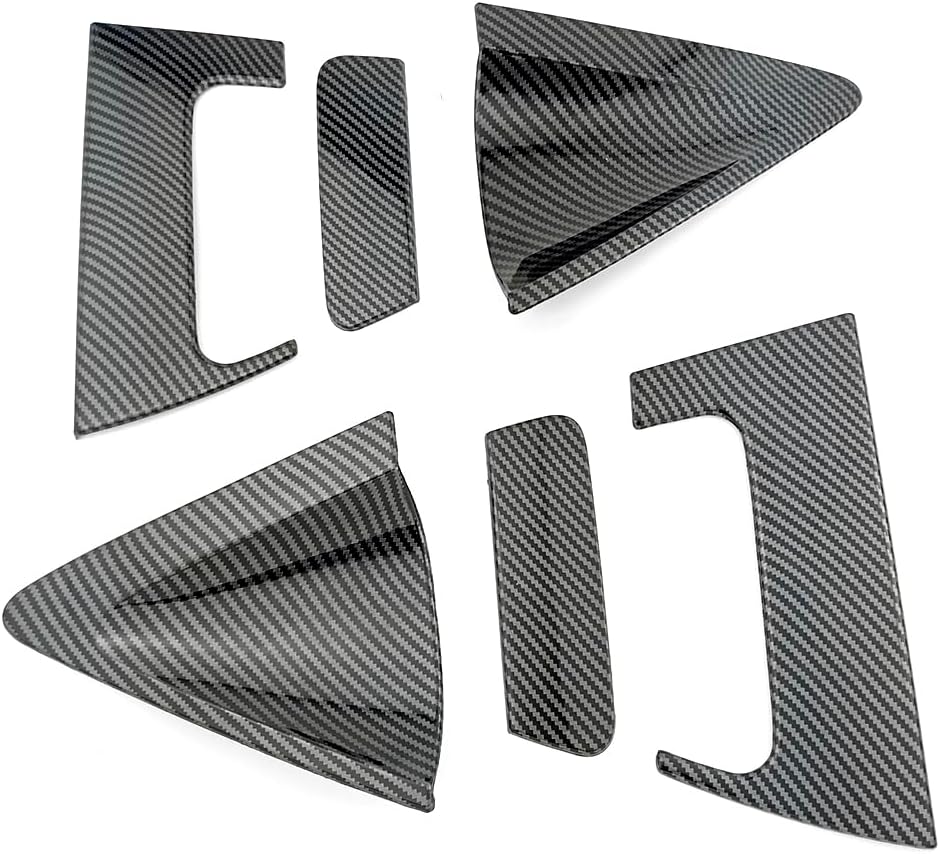 Compatible for Honda HRV HR-V 2016-2020 Exterior Accessories Rear Door Handle Protector Cover Door Bowl Caps ABS Styling Decor Anti Scratch (Carbon Fiber Pattern Color)