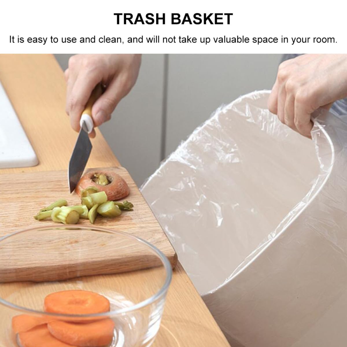 Small White Trash Bin Single-Layer Plastic Wastebasket Compact Garbage Can for Office Bedroom Kitchen Storage and Organization