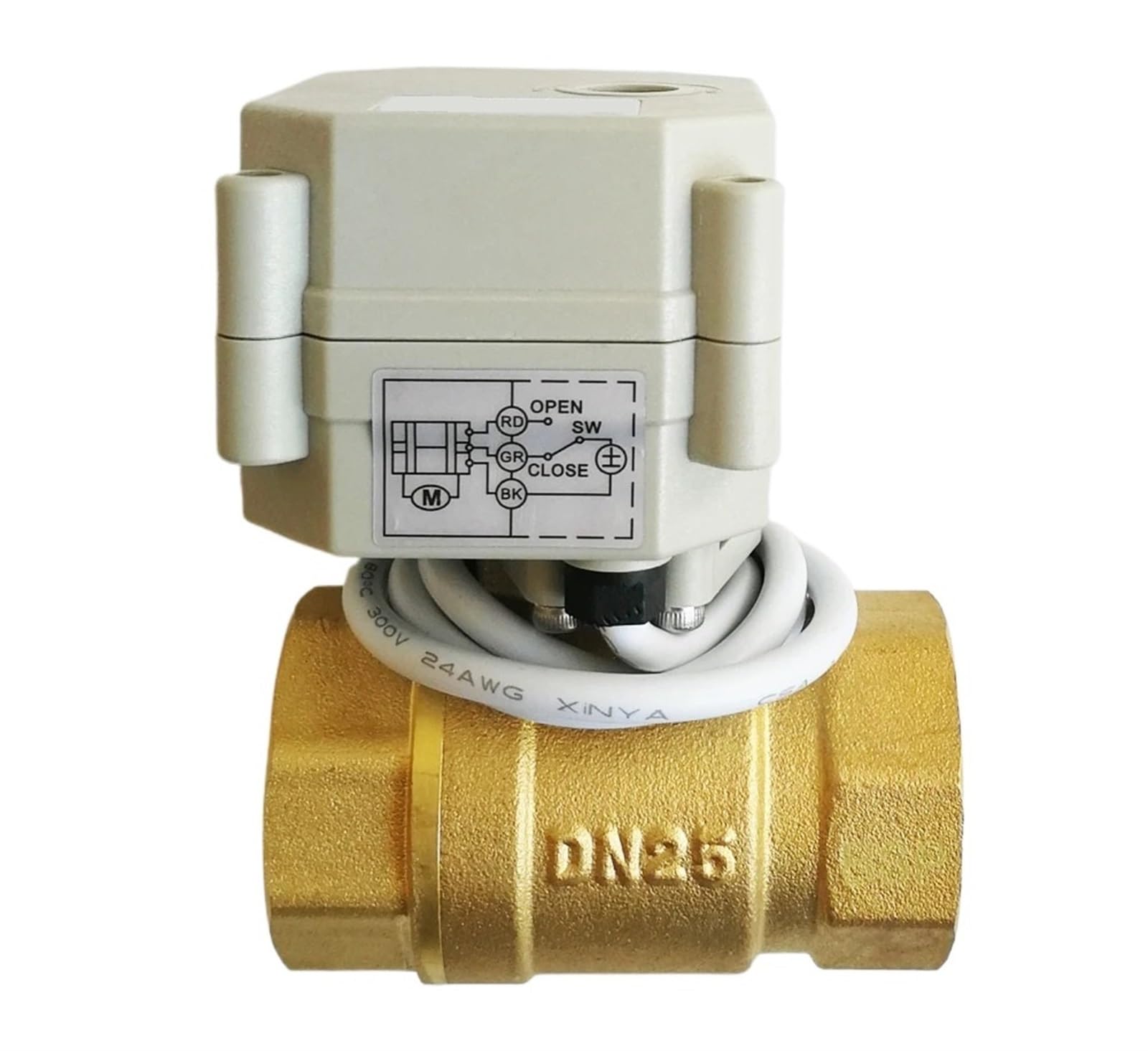 Vanne proportionnelle 1'' DN25 en acier inoxydable pour gestion d'eau DC24V