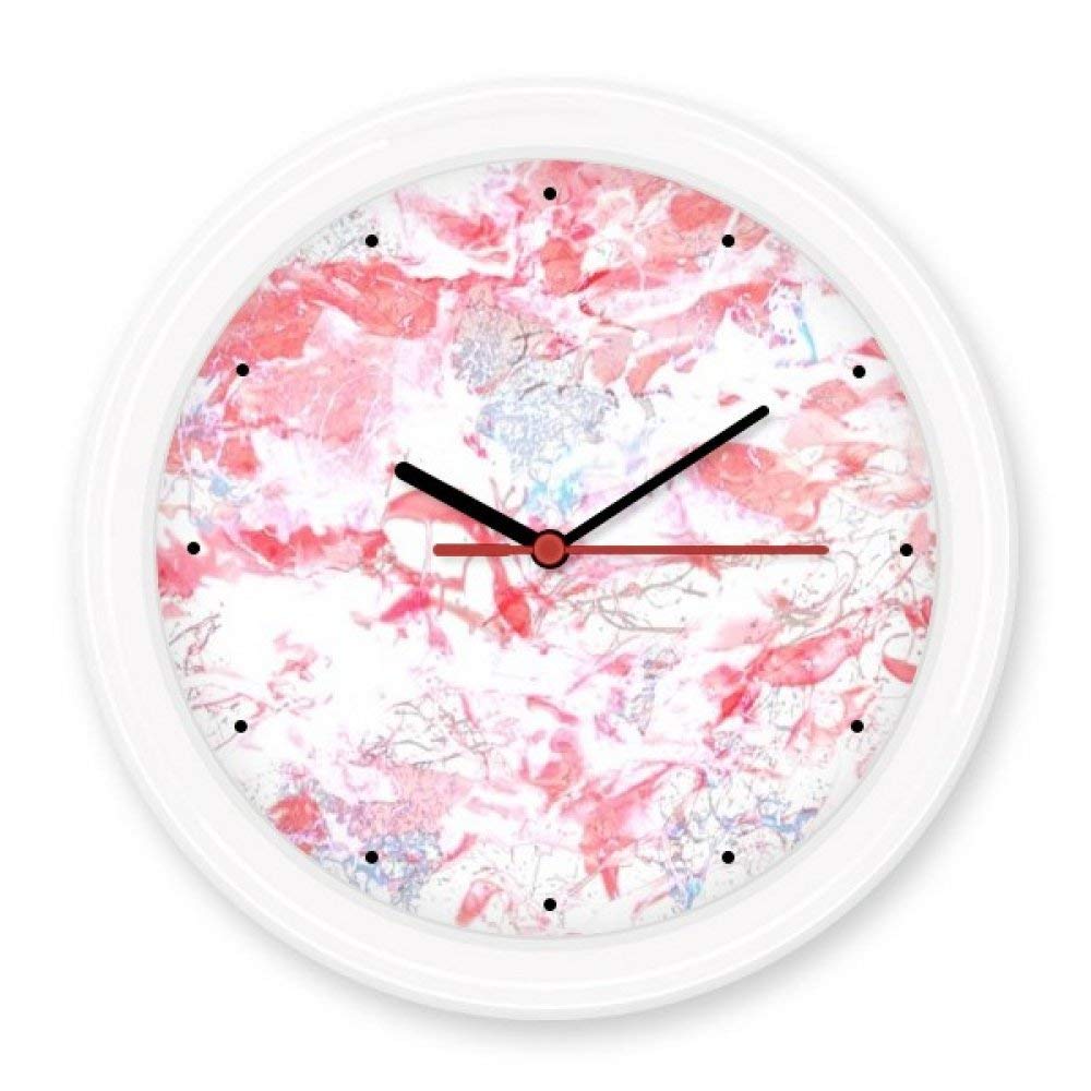 Horloge decorative marbre rose et blanc le cadeau de pendaison de cremaillere parfait