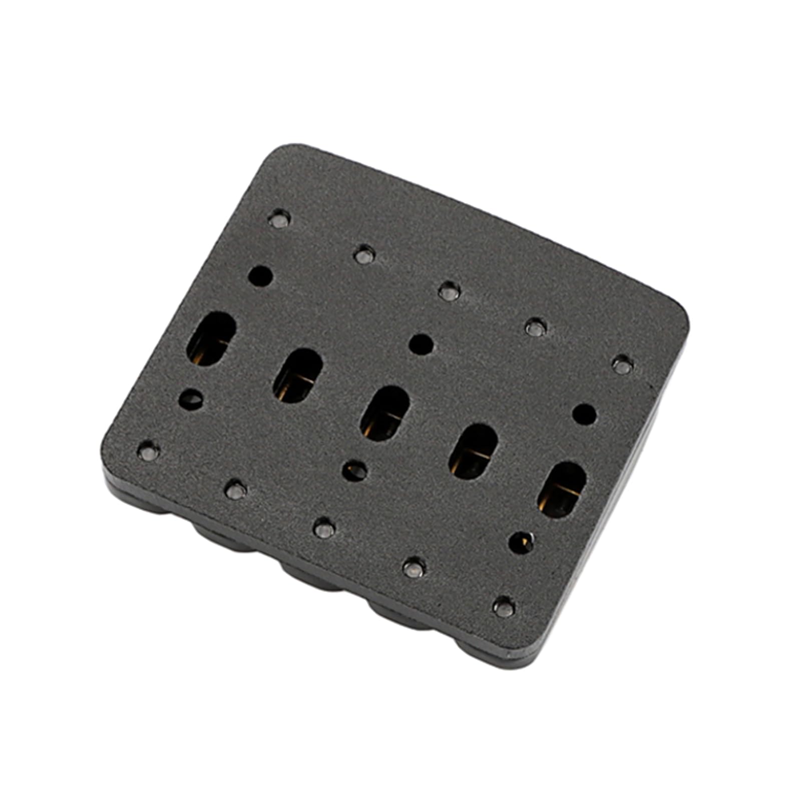 Ponte per basso elettrico a 5 corde, ponte a sella nera, cordiere per basso elettrico, pezzo di ricambio per chitarra e basso,