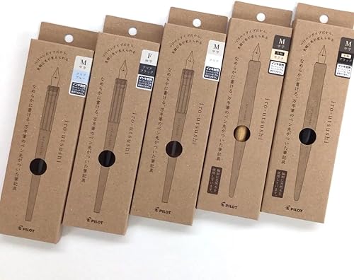 Miniatura 5 de Pilot iro-utsushi - Bolígrafo de inmersión tipo herramienta de escritura con eje de madera, negro, punta media FIR-180K-BM con lápiz capacitivo