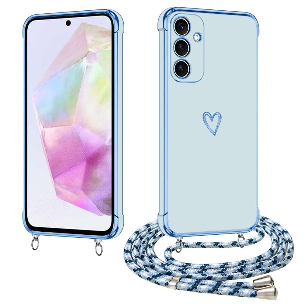 E-Lush Mobile Phone Case for Samsung Galaxy A35 5G Case with Strap, Mobile  Phone Case