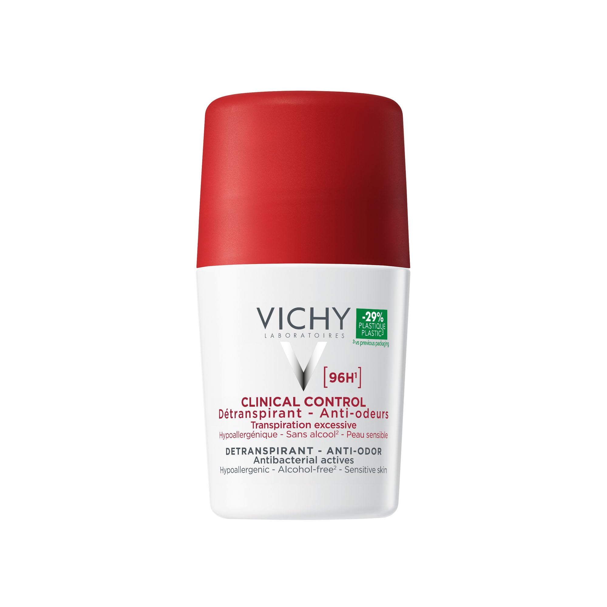 Vichy 96H Clinical Control Anti-Perspirant Deodorant Roll-On, 50ml