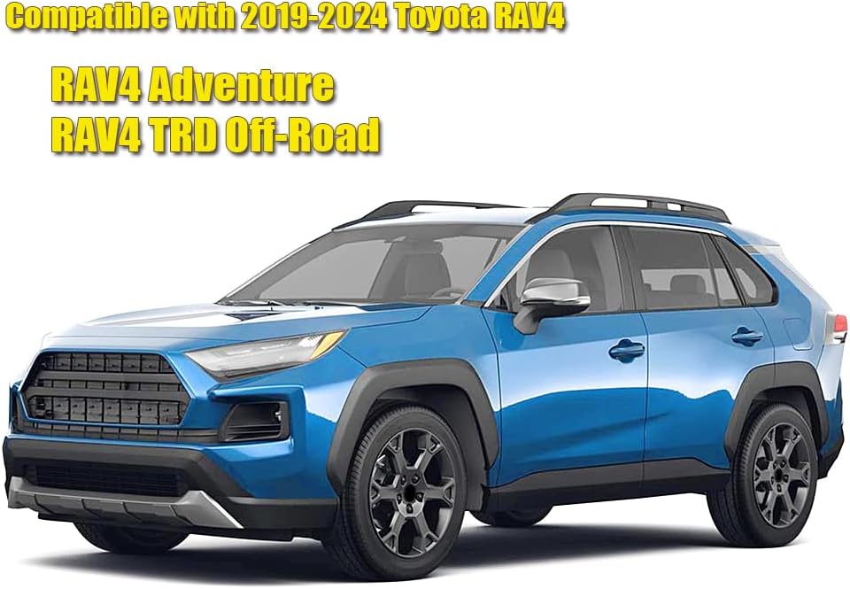 Mudguards Mud Flaps Splash Guards Fenders Compatible with 2019-2024 Toyota RAV4 Adventure / RAV4 TRD Off-Road, 4pcs Mud Guard Kit, Black