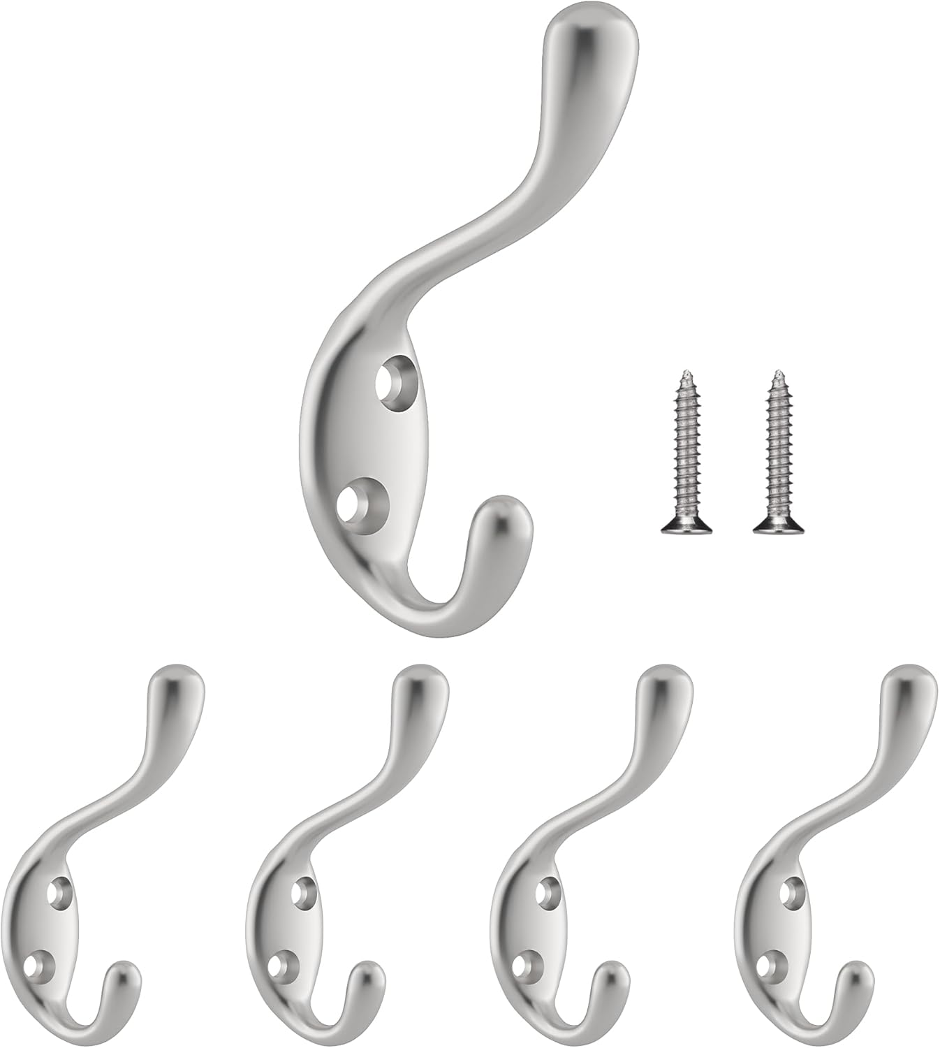 Richelieu Hardware BP9990130 Utility Over The Door Metal Hook, 1 in (25.5 mm), White