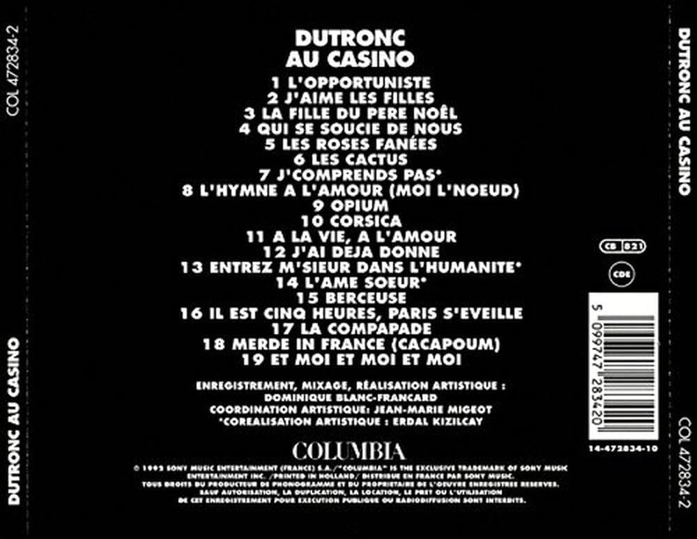 Jacques Dutronc - Dutronc Au Casino - Amazon.com Music