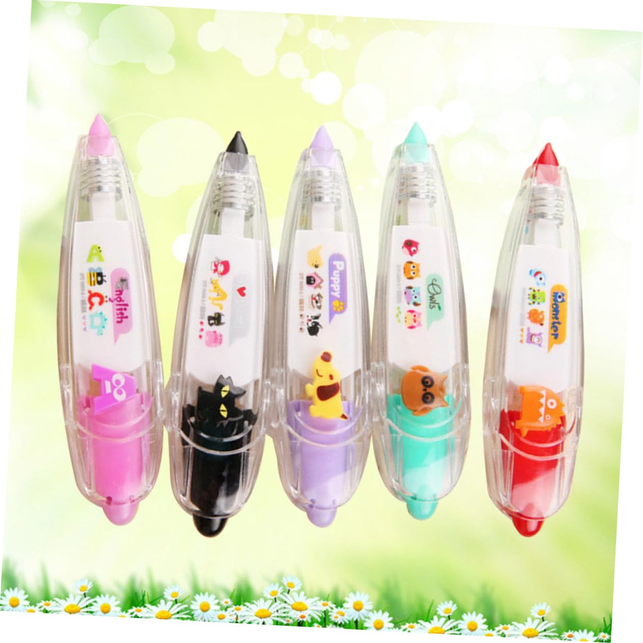Lurrose 3 Set Di Nastri Decorativi Stili Unici Per Lettere Scuola Ufficio Scrapbooking 5 Pezzi * 3