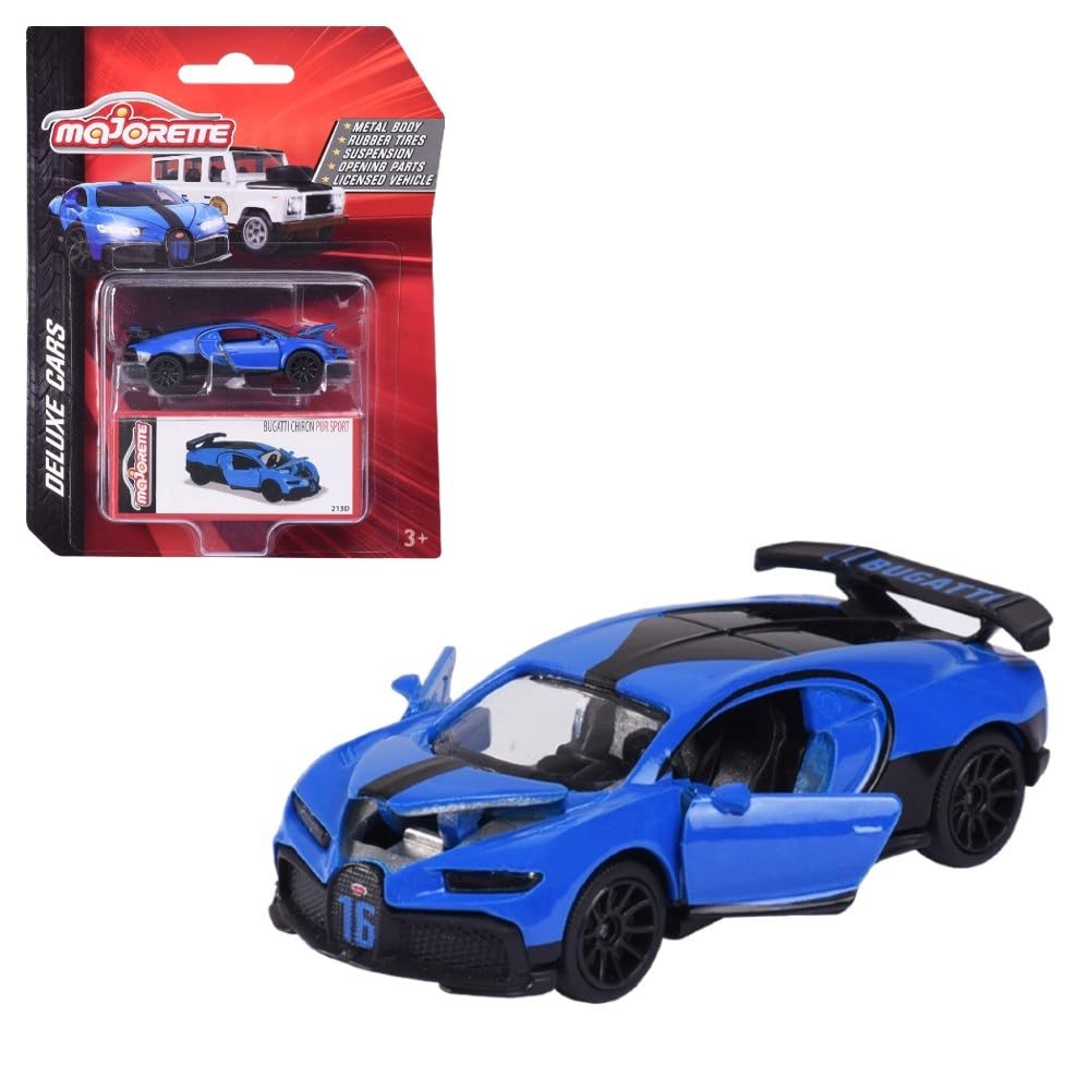 Majorette Deluxe Arabalar 213D Bugatti Chiron Pur Sport Lacivert