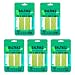 Salteez Beer Salt Strips - Real Salt & Lime Flavor Strips That Stick to Your Bottle, Can, or Cup - For a Perfectly Dressed Beer Anytime Anywhere! (Salt & Lime, 5 Pack)