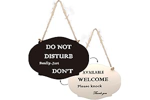 Dual-Tone Wooden Do Not Enter Signs for Bedrooms: Ensure Privacy and Peace