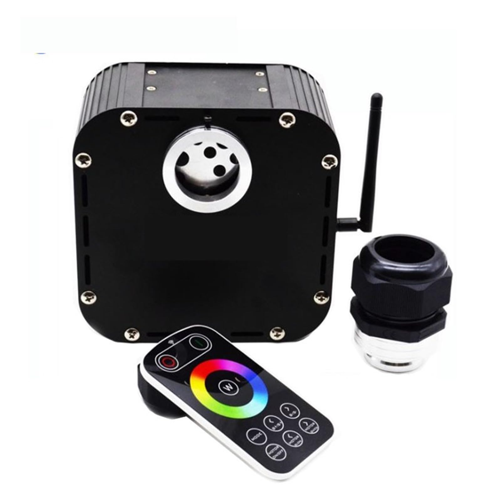 1X Supper Brightness Twinkle 50W RGB APP Control, Światłowodowa dioda LED do dekoracji sufitu w kształcie gwiazdy(Touch remote)