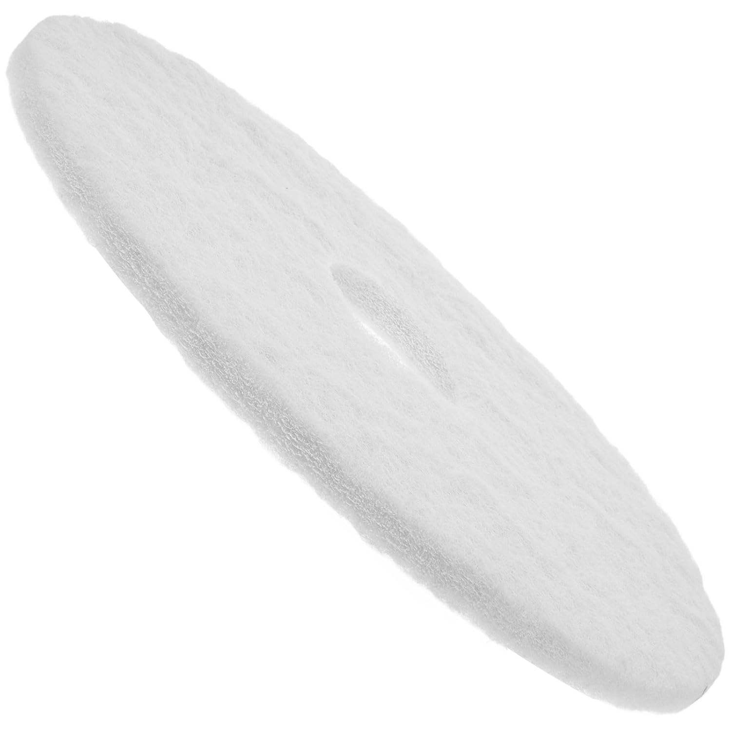 Vaguelly 17-inch Floor Polishing Pad Reusable Mop Replacement Scrub Pads White Buffer for Floor Refinishing and Tile Cleaning with Steam Grout Attachment Compatible