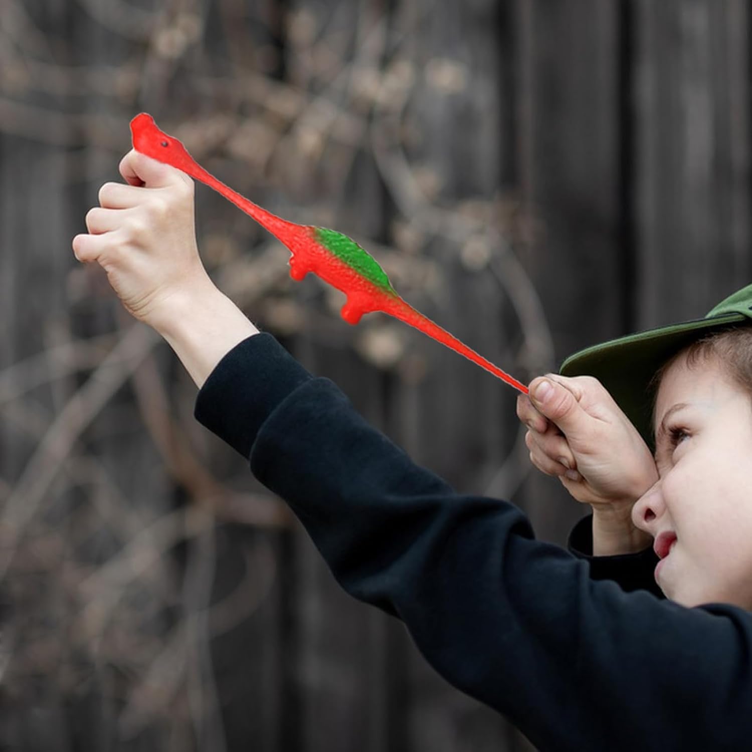 20 Stück Schleuder Dinosaurier Finger Spielzeug, Elastischer Fliegender Finger-Dinosaurier Schleuder, Slingshot Dinosaur Finger Toys, Weich Katapult-Spielzeug, Zufällige Farbe (20)