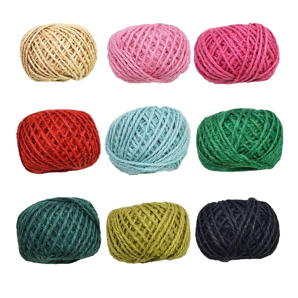 Naturalny sznurek jutowy, 30M Natural Burlap Hessian Jute Twine