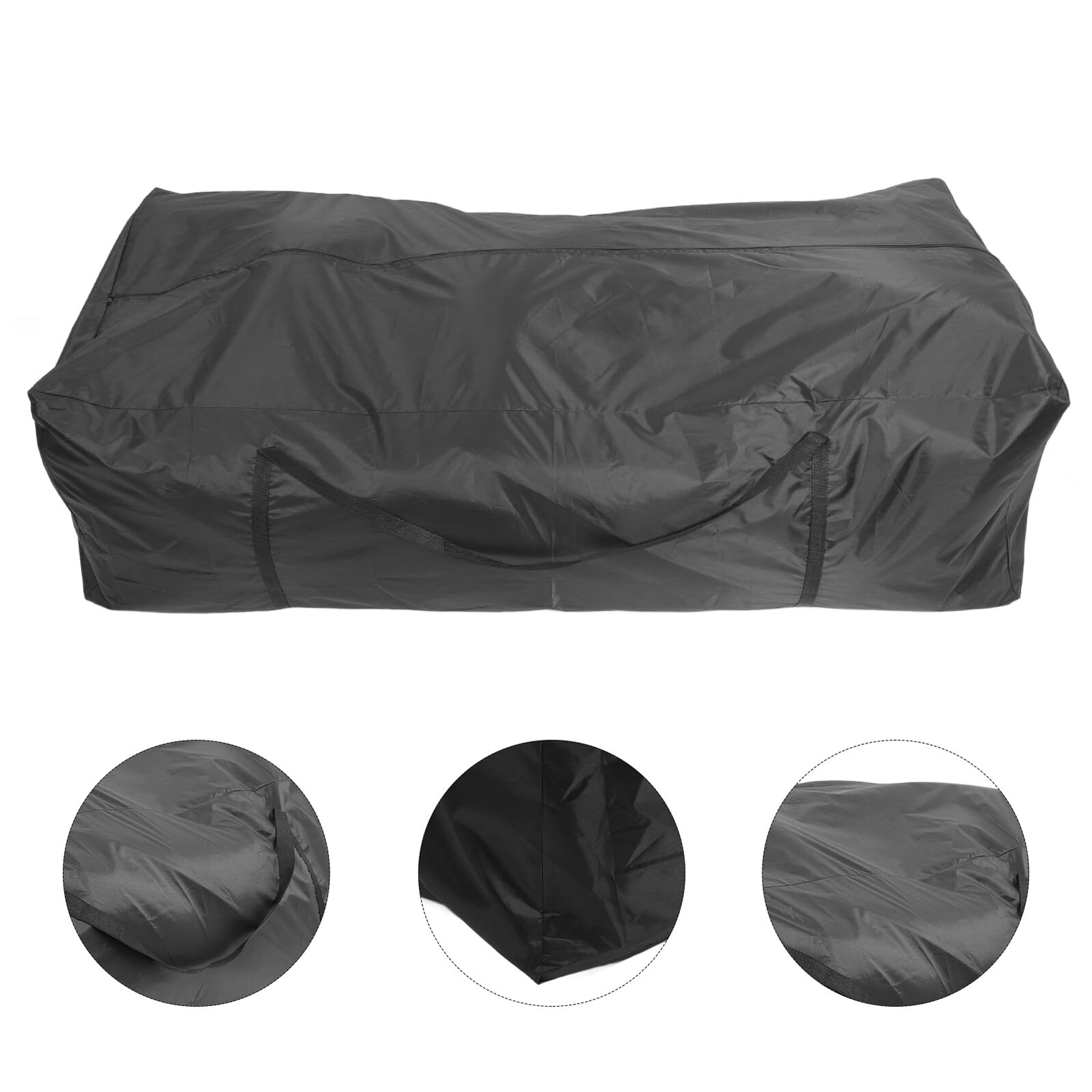 SHINEOFI Borsa Portaoggetti per Albero di Natale Oxford 420D Nero 173X76X51 CM con Manici e Cerniera Pieghevole Ampia Capacità per Materassi Cuscini e Mobili da Esterno per Riporre e