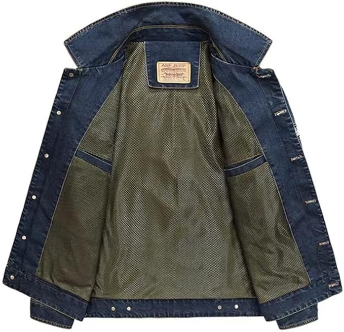 Giacca Casual di Jeans da Uomo Primavera e Autunno